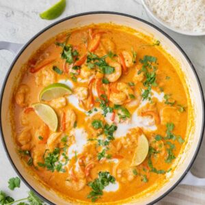 Coconut curry shrimp